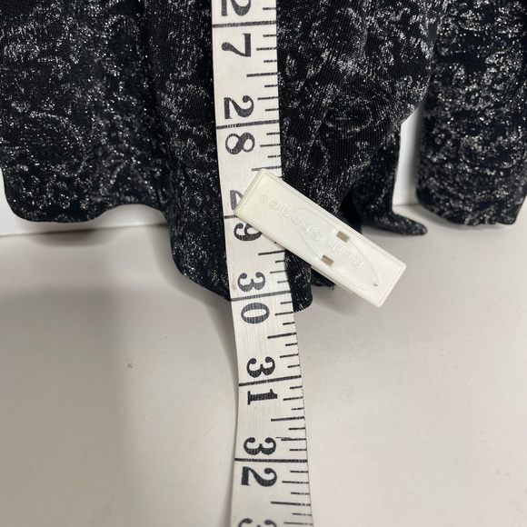 Softwear By Mark Singer Sparkly Stretchy Open Cardigan Sz L - Picture 7 of 8